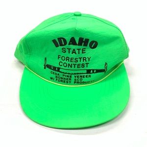Vintage 80s Idaho State Forestry Contest Nylon Hat